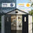 10X8FT Outdoor Storage Shed, Weather-Resistant Shed With Lockable Doors & Built-In Floor, Sloped Roof Tool Shed For Backyard Garden & Patio Lawn-126657773