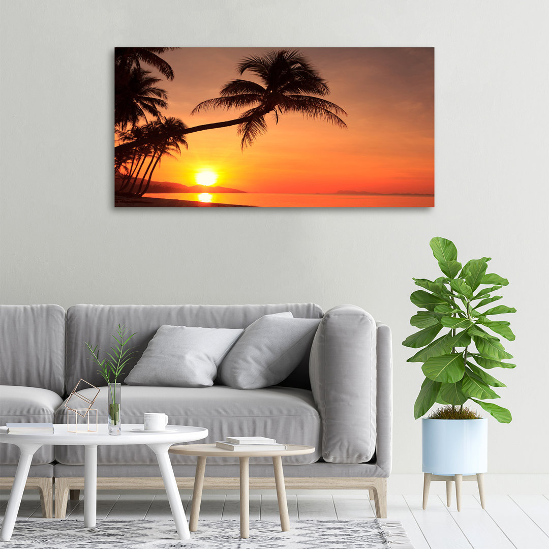 Sunset Beach - Ungerahmte Kunstdrucke auf Leinwand