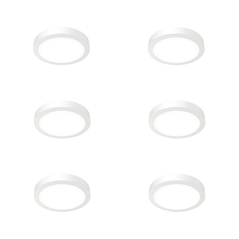 Plafonnier encastré blanc matte 6 po JSBC