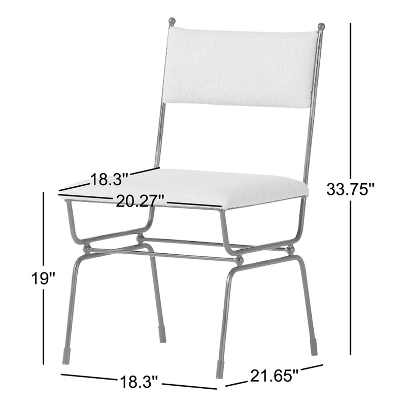 Posta Dining Chair Beige, Brown Top Grain Leather