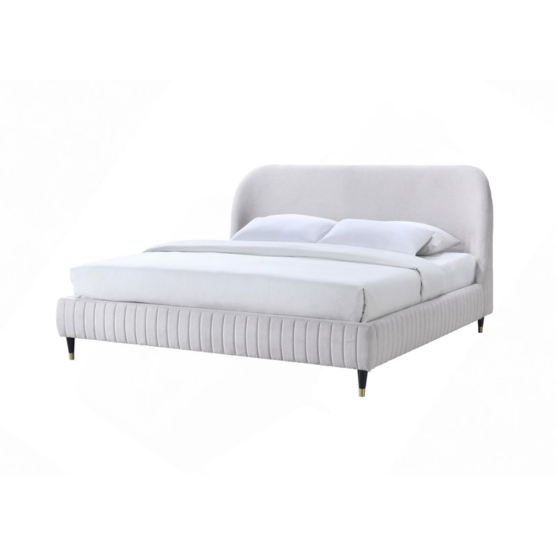 Lit moderne, lit tapissier luxueux pour une détente ultime