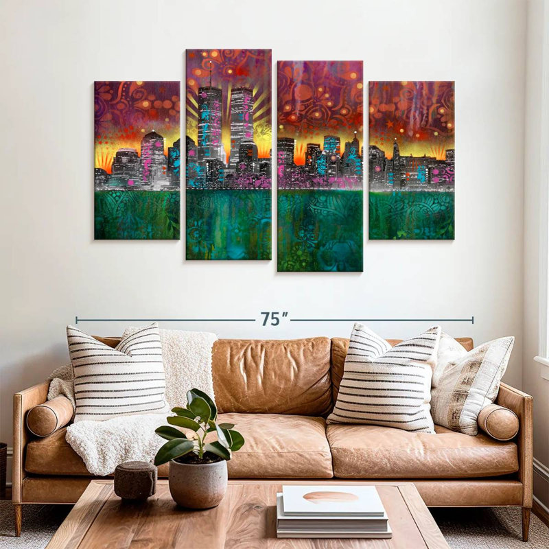 Sireci Skyline, 42" H x 68" W