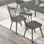 Paire de chaises d'appoint traditionnelles en bois massif pour la salle à manger avec chaleur et facilité d'installation-1413665796