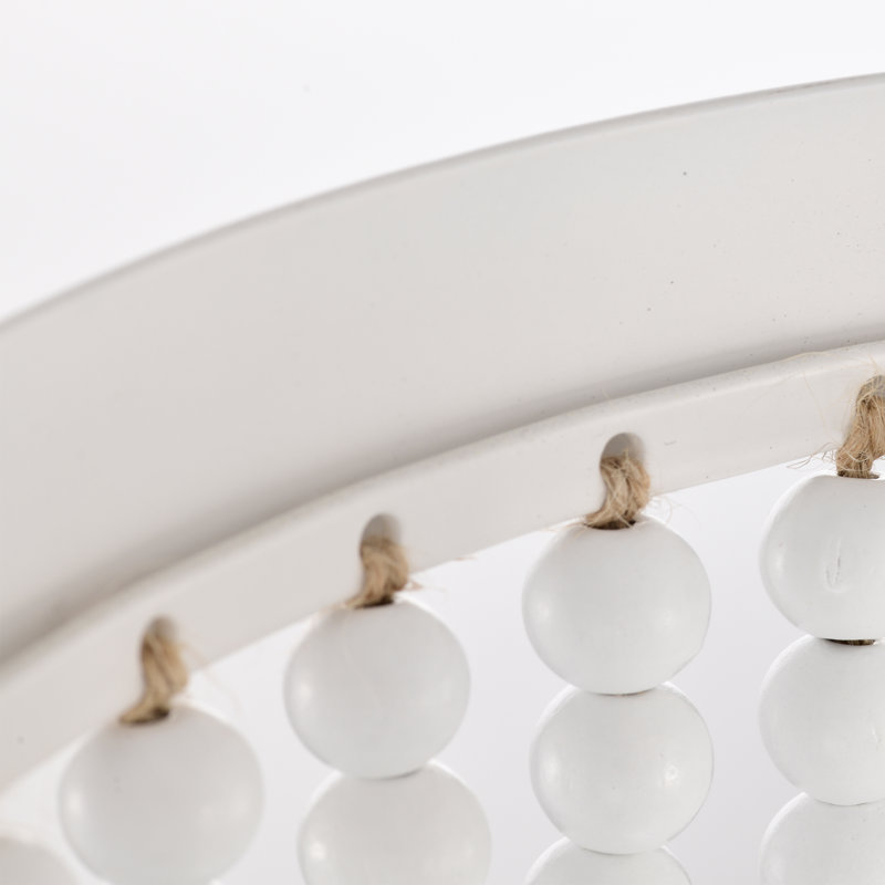 Plafonnier encastré 3 lumières en bois blanc