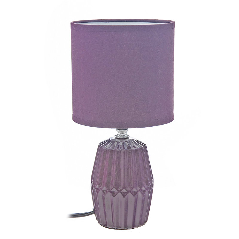 Ih Casadecor Ceramic Table Lamp, Purple, Purple