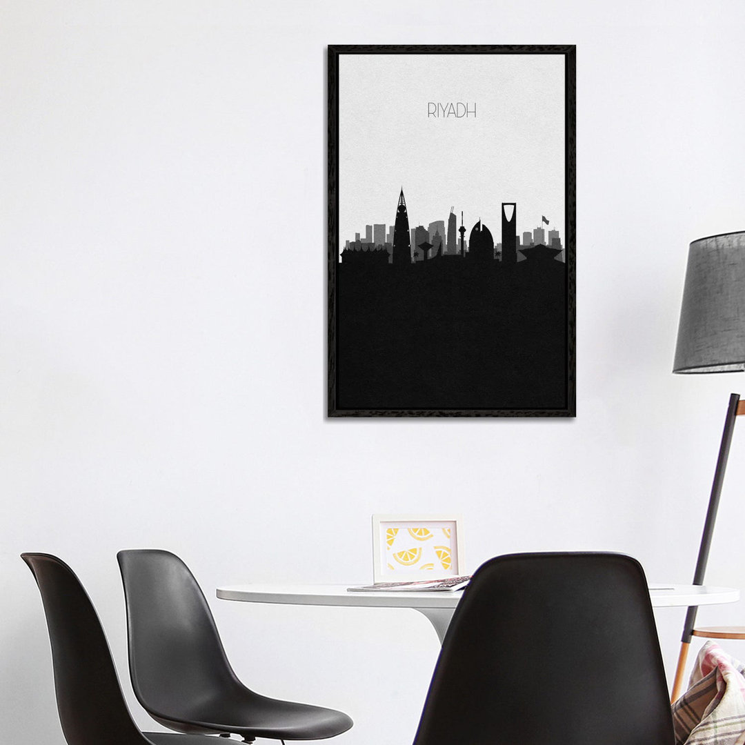 Riyadh, Saudi Arabia City Skyline by Ayse Deniz Akerman - Print on Canvas