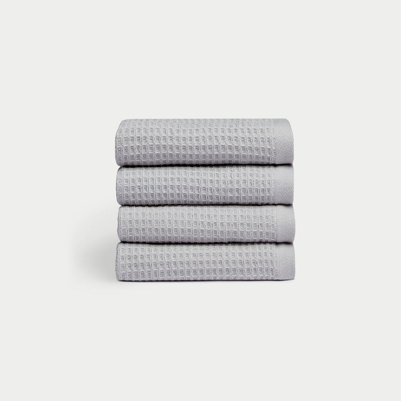 Waffle Washcloths, Blue