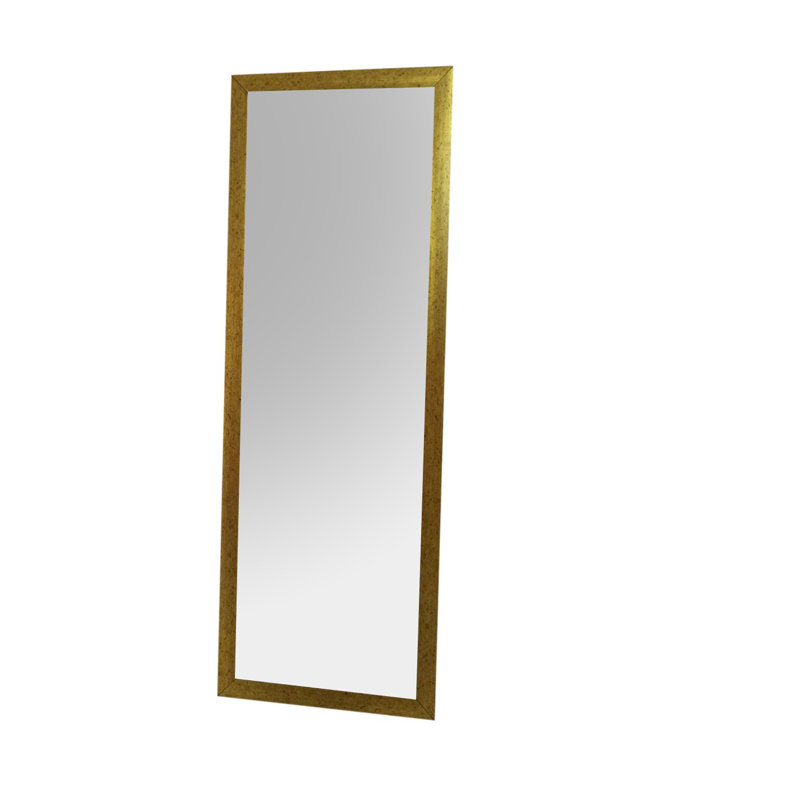 Miroir Traditional Cheval, cadre doré, 15,7 po x 41,3 po | 100% plastique, épaisseur du cadre: 1,2 po, épaisseur du miroir: 0,2 po | Conception murale, décoration élégante pour les chambres à coucher et les vestiaires