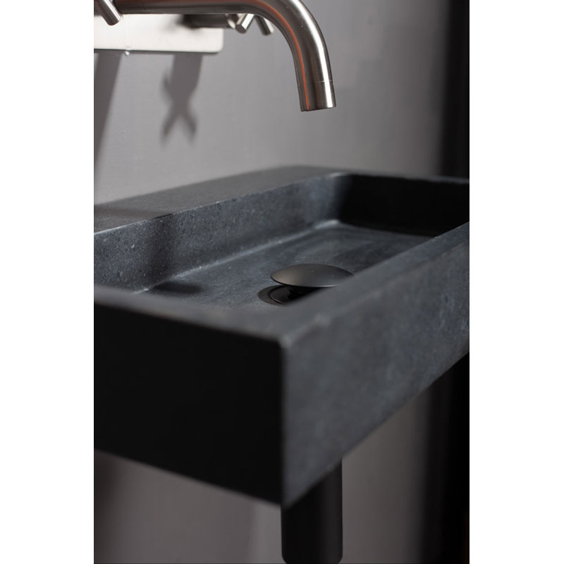 Forzalaqua 6.3cm Drain Stopper Bathroom Sink Drain Waste, Black