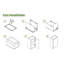 Armoire murale en bois massif blanc pour la cuisine Buanderie Bureau Rangement 1 porte 2 tablettes réglables l 9 po x P 12 po x H 30 po