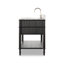 Toulouse Single Vanity-Satin Black Veneer-189492439