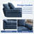 Chenille Oversized Accent Armchair-1387783656