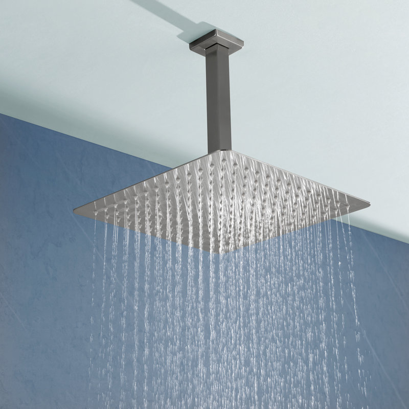 Topcraft 10-Inch Stainless Steel Rain Showerhead With Shower Arm