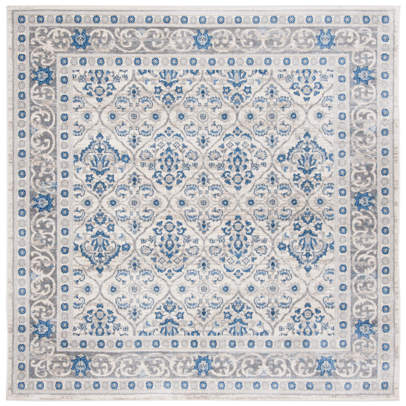 Dunaverney Oriental Looped / Hooked Indoor / Outdoor Area Rug, Square 201cm