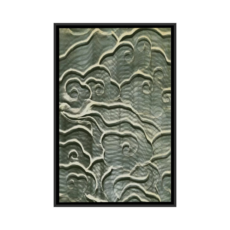 Steel Waves par PI Studio - reproduction sur toile tendue, H 48 po x l 32 po x P 1,5 po, Toile avec cadre noir, Pas de tapis