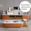 Meuble télé de style moderne jumelé à une table basse