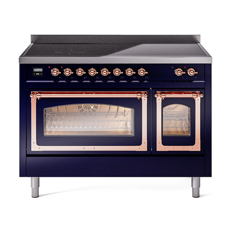 ILVE Nostalgie II Noblesse 48 in Induction Range, Midnight Blue/Copper