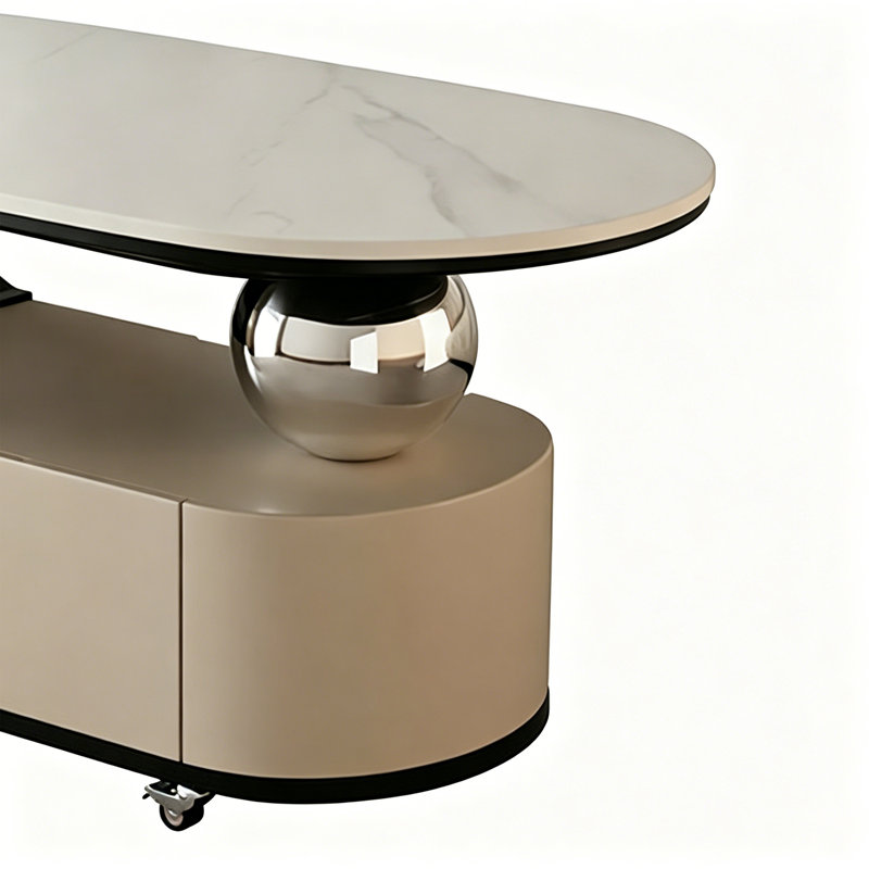 Table basse Modern Luxury, H 19,68 po x L 35,43 po x l 17,71 po, Noir