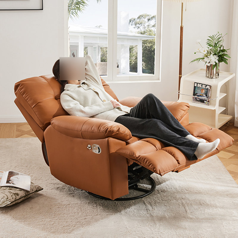 Fauteuil inclinable pivotant multifonctionnel pour canapé simple, Brun