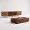 2 Piece Mid-Century Modern  Living Room Coffee Table Set