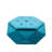 Blue Velvet Polygon Diamond , Versatile Footrest, Seating And Storage, 34"L X 30.5"W 13.5"H, Organize Your Clothing In Living Room Storage Comfortable Footrest Seating,  For Dressing Organization-953123735