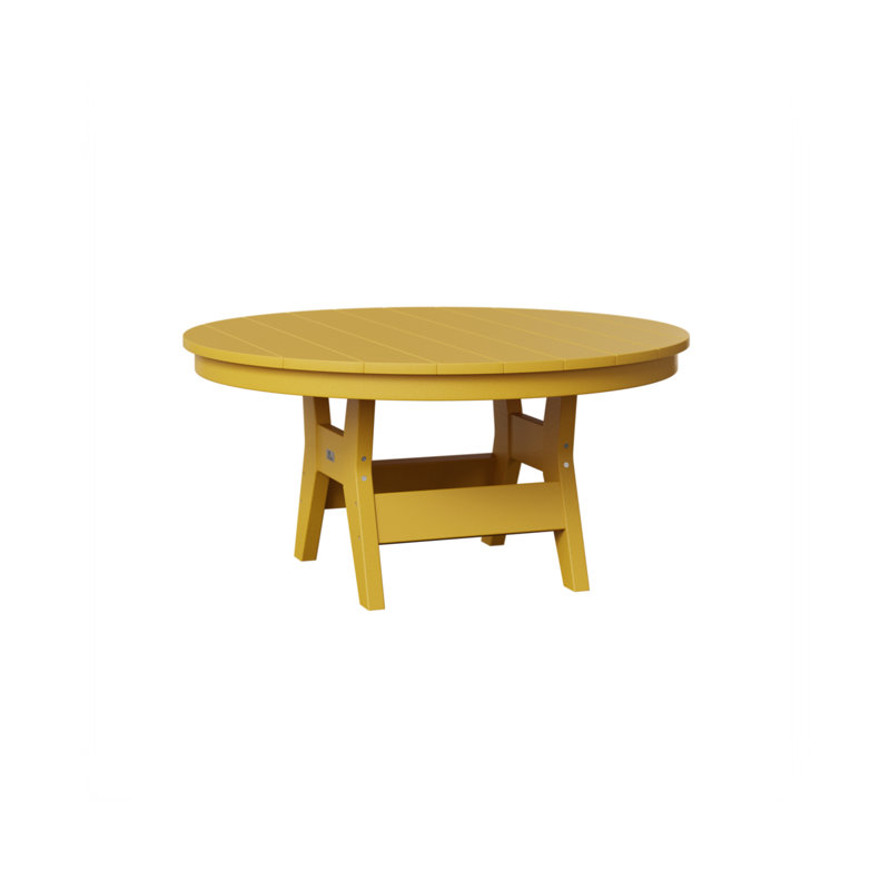 Berlin Gardens Harbor 38″ Round Conversation Table, Sunburst Yellow