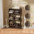 Shoe Storage Cabinet For Entryway With 3 Flip Drawers, Wooden Shoe Organizer With Adjustable Shelf, Freestanding Wood Fluted Panel Shoes Cabinet Closed Shoe Rack For Hallway, Foyer, Walnut-2109554215