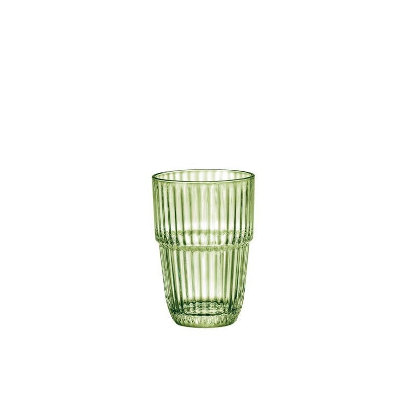 Barres 12,5 oz. Longs verres à boire empilables (ensemble de 6), Vert