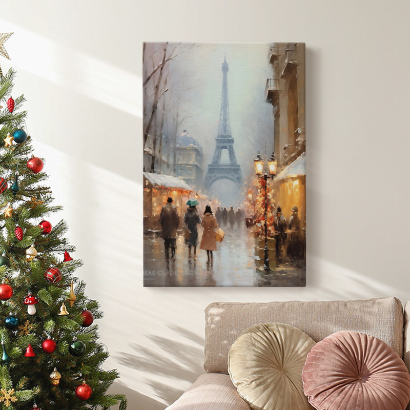 Art des Fêtes de Noël - Toile tendue avec châssis DCCxxviii, H 18 po x l 12 po