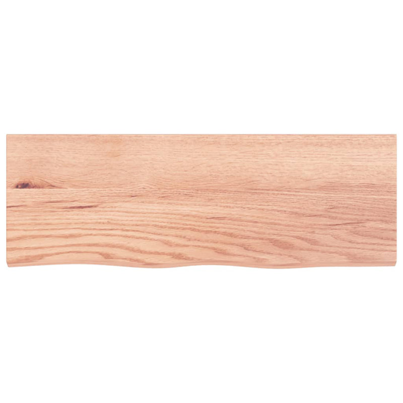 Tablette flottante en bois massif Harvans, H 1,6 po x l 31,5 po x P 11,8 po