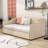 Cristaly Wood Upholstered daybed with Pop Up Twin Trundle-1295274187