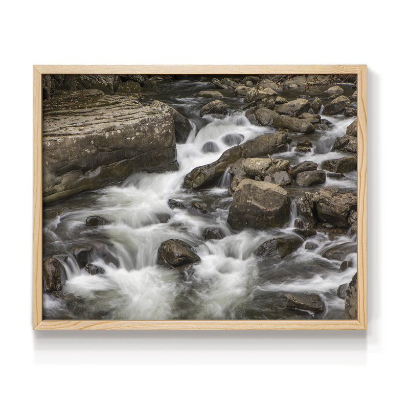 Rushing Calm -Framed Print - Restickable, H 8 po x l 10 po, Naturel