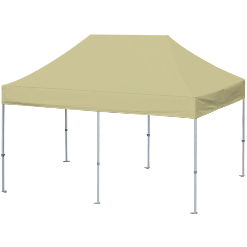 Amaziyah 96 Ft. W x 96 Ft. D Steel Pop-Up Canopy, Beige, 10ft x 20ft
