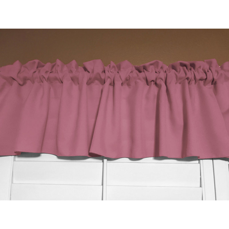 Cantonnière sur mesure l 58 po Pastorella, Rose, L 58 po x L 14 po