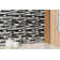 Urban Loft 12" x 12" Interlocking Pattern Glass/Stone/Metal Mosaic Tile