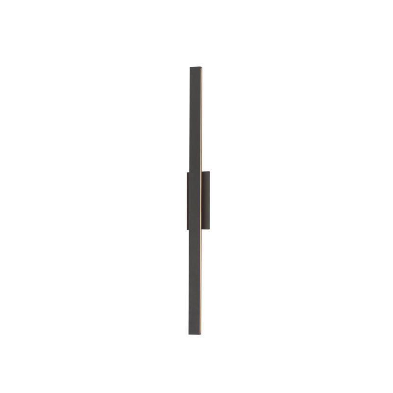 Fixation murale extérieure Alumilux, H 51 po x l 4,75 po x P 3 po, Bronze architectural