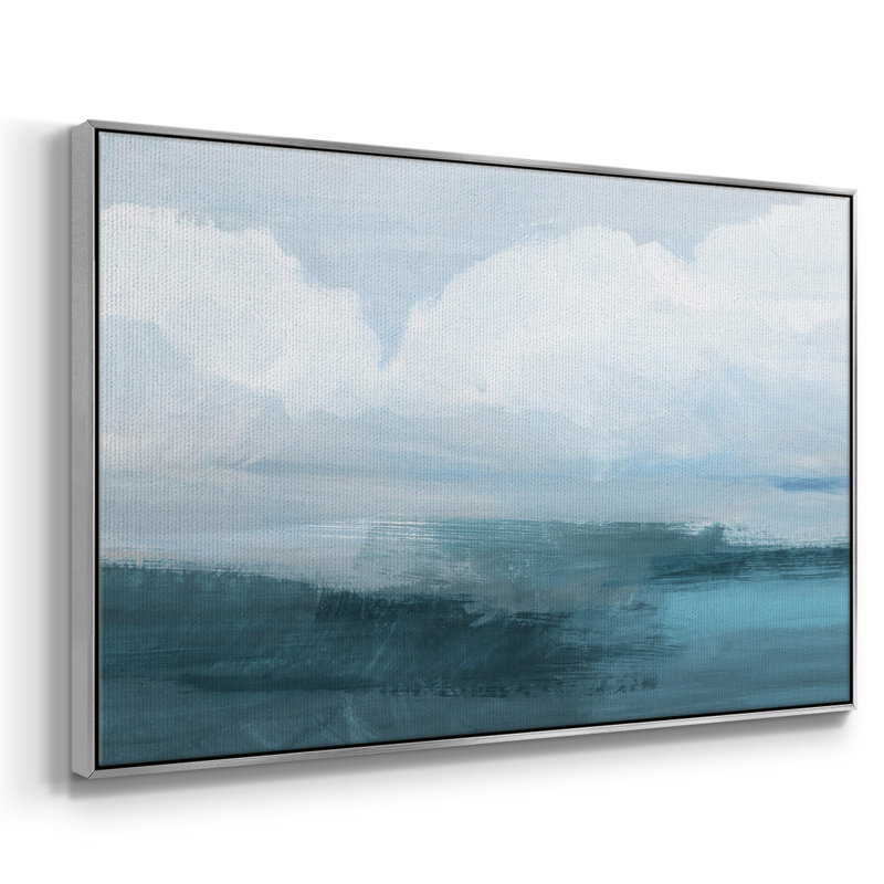 «Azure Rising I», reproduction sur toile, H 17 po x l 25 po x P 2 po, Argent