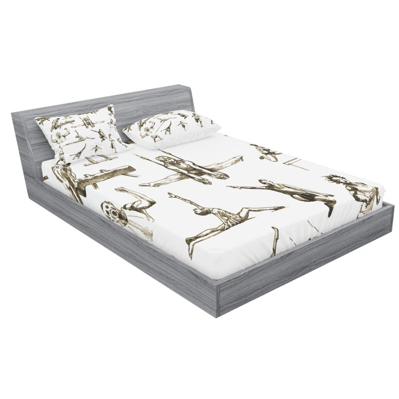 Microfiber Sheet Set, Queen Sheet Set with Fitted Sheet