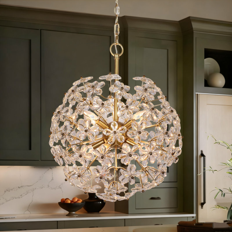 Lustre en cristal 8 lumières Kethe