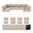14-Piece Outdoor Sectional Cushions, Waterproof Seat/Back Cushion For Patio Furniture, 4" Thick Replacement Set-1802555619