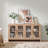 Arched Sideboard With Drawers And Tempered Glass Doors Desser Dresser-855831160