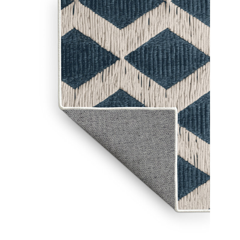 Machine Washable Botanical Brown Area Rug, Carré 8 pi
