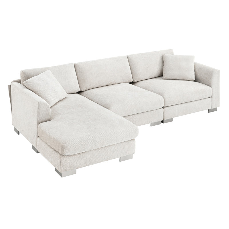 96*56" Modern Cloud Sectional Sofa