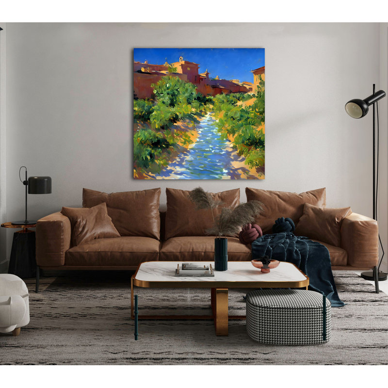 Village Walk, 54" H x 54" W