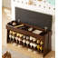 Banc de rangement pour chaussures en bois massif