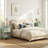 30" Tall Nightstand Modern Painted Wood Bedside Table With 2 Drawers And Open Shelf-1379662802
