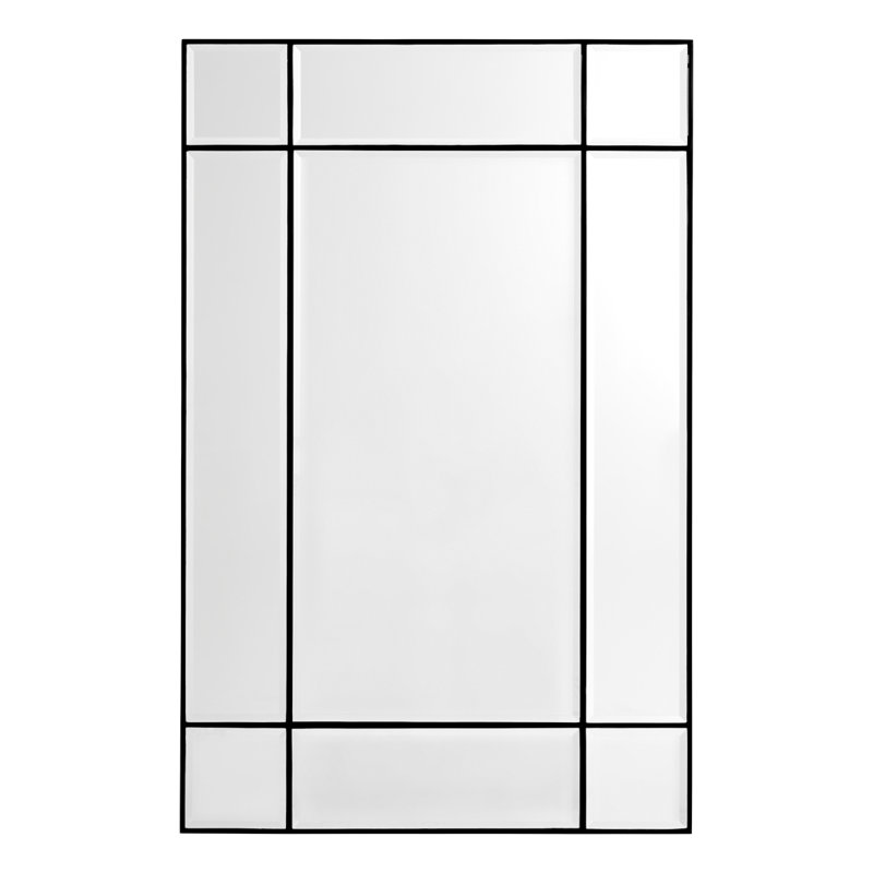 Beaumont Flat Beveled Wall Mirror, Bronze