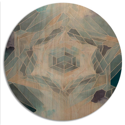 Fondamentaux de motifs géométriques sacrés - Art mural moderne en bois géométrique - bois de pin naturel