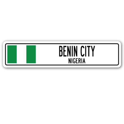 Plaque de rue en aluminium Axminster Benin City