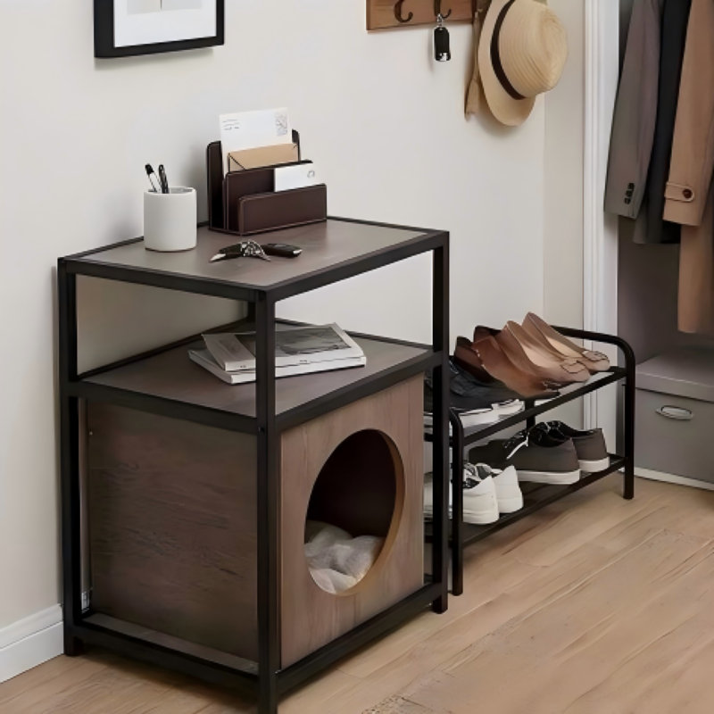 24-Inch Cat Tree with Scratching Post for Indoor Cats